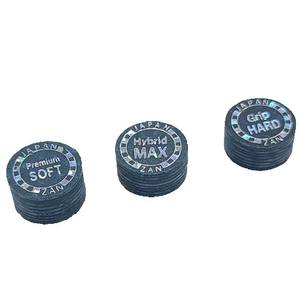 中国制造14毫米蓝色加赞泳池球杆提示高级软/混合最大/抓地力硬日本进口皮革台球球杆提示 - Product Image 2