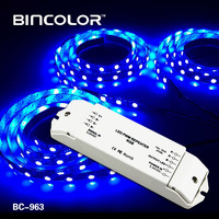 Amplificateur LED RGB 3 canaux Bincolor BC-963, répéteur de puissance à tension constante LED
