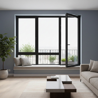 Fenêtres en aluminium LEDOW à bascule et rotation, à cadre robuste et durable, faciles à utiliser, pour les améliorations des propriétés multifamiliales en location