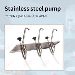 Dispensador de Salsa Manual de Acero Inoxidable, Profesional, <span class=keywords><strong>Comercial</strong></span>, 3.5L*2, para Aceite, Salsa de Ostras, Chili, Tomate, Mermelada, Estilo McDonald's - Product Image 5