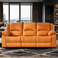 Ensemble de canapé sectionnel modulaire en cuir convertible de haute qualité lit extensible caché intérieur pliant Design appartement salon