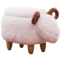 Italie populaire design moderne repose-pieds pour animaux repose-pieds rembourré repose-pieds rembourré chaise pied en bois décoratif robuste