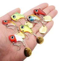 1 OUTKIT Neuankömmling Metall Mini VIB Mit Löffel Angel köder 5-20g Winter Eis köder Angel gerät Crank bait Vibration Spinner