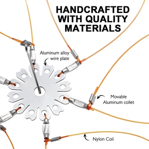 Piège à crabes <span class=keywords><strong>en</strong></span> fil d'aluminium, crochets ronds pour crabes, 6-8 crochets, matériel de pêche <span class=keywords><strong>en</strong></span> gros - Product Image 4