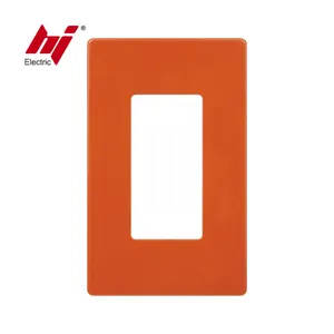 UL Approved Single Pole Wall Screwless Plate for Decorator Receptacle or Switch