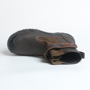 <span class=keywords><strong>Bottes</strong></span> de travail en cuir véritable personnalisées en usine, embout en acier, chaussures industrielles pour hommes, semelle extérieure HRO, <span class=keywords><strong>bottes</strong></span> de sécurité à enfiler - Product Image 4
