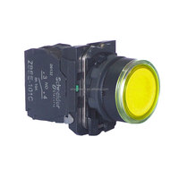 Schnei der XB5AW Plástico Blanco Verde Rojo Amarillo Azul Interruptor de botón XB5AW31/33/34/35/36 B1/B2/G1/M1/M2C 22mm con lámpara indicadora