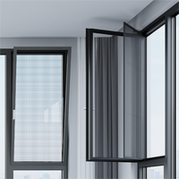 Ventana Abatible Doble Moderna y Económica con Doble Acristalamiento, Hermética, Impermeable, Aislante Térmico y Acústico para Baño