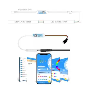 WS2812B WS2811 LED Strip SP621E IOS/Andriod App Control Support Smart LED Controller USB Input For Dream Color LED Light Project