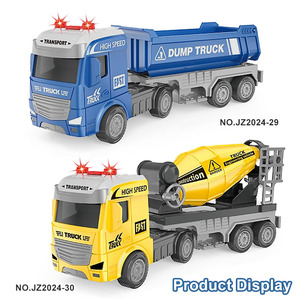 Camion mélangeur à béton acousto-optique personnalisé pour enfants - Véhicule de transport d'ingénierie haute vitesse avec lumières clignotantes - Product Image 6