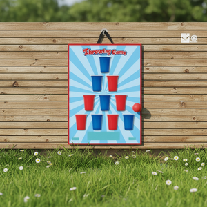 เกมโยน 2 in 1 สำหรับเล่นในสวนหลั<span class=keywords><strong>ง</strong></span>บ้าน ปิ<span class=keywords><strong>ง</strong></span>ปอ<span class=keywords><strong>ง</strong></span> ขวาน กระดานกระดาษ และเกมติดผนั<span class=keywords><strong>ง</strong></span>สำหรับเด็กอายุ 3 ปีขึ้นไป สีฟ้า สำหรับเล่นกลางแจ้ง - Product Image 4