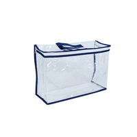 Sac de rangement transparent et écologique pour couvertures et édredons de voyage, en PVC plastique transparent, sac de transport personnalisé