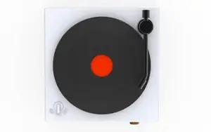 KINGSTAR Nouveau Design Rétro Lecteur de Disque Vinyle Vintage Sans Fil 3D Stéréo Son Lecteur de Disque de Musique avec Haut-Parleur FM Bluetooth