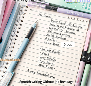 Stylos gel à pointe fine 0,5 mm couleur macaron, séchage rapide, 6 pièces <span class=keywords><strong>en</strong></span> boîte pour l'école, le <span class=keywords><strong>bureau</strong></span>, vente <span class=keywords><strong>en</strong></span> <span class=keywords><strong>gros</strong></span> - Product Image 5