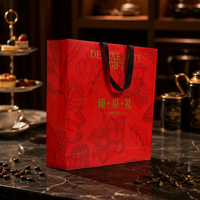 Luxurious Gold Stamping Coated Paper Shopping Bags with Handle Custom Eco-friendly Craft Package