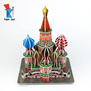 Nhà máy sản xuất Russia Saint Basil Nhà thờ giấy nổi tiếng xây dựng cho trẻ em giáo dục 3D EPS bọt câu đố - Product Image 2