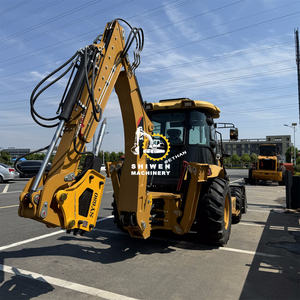 Chargeuse-pelleteuse CAT420F d'occasion, capacité 8 tonnes, chargeuse sur pneus CAT420F d'occasion, moteur, pompe hydraulique, excellent état, peinture d'origine - Product Image 5