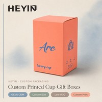 Boîte d'emballage écologique pour gobelet, boîte cadeau en carton recyclable avec impression de logo pour tasse isotherme de marque