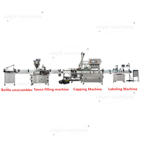 Ligne de remplissage automatique de pâte, machine de remplissage, de bouchage, de scellement, d'étiquetage et d'emballage pour sauce à la fraise, mayonnaise, ketchup