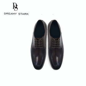 Chaussures Oxford décontractées de luxe rétro pour hommes Dreamy Stark en cuir véritable à lacets respirantes et antidérapantes pour mariage - Product Image 6