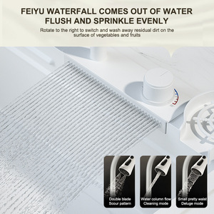 Lavello da <span class=keywords><strong>cucina</strong></span> moderno <span class=keywords><strong>bianco</strong></span> 304 in acciaio inox multifunzione cascata lavello con doppio rubinetto per <span class=keywords><strong>cucina</strong></span> Undermount - Product Image 5