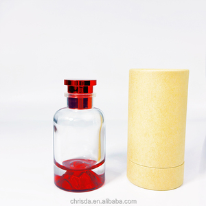 Bouteilles de parfum en verre volcaniques de luxe de 30ml 50ml 100ml <span class=keywords><strong>creux</strong></span> fond épais <span class=keywords><strong>couvercle</strong></span> en forme de cylindre boîte d'atomiseur Options multicolores - Product Image 2