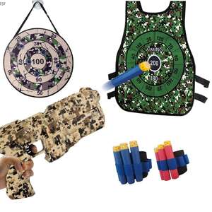 Enfants jeu de rôle soldat balle en mousse souple <span class=keywords><strong>bataille</strong></span> tir cible collante jeu militaire ensemble pistolets et armes armée jouets - Product Image 1
