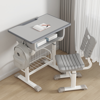 Ensemble de bureau et chaise d'apprentissage réglables en hauteur pour enfants