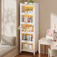 Meuble de rangement modulaire autoportant en acier pour salon, servant de buffet