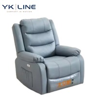 Nouveau fauteuil inclinable de salon en cuir de vachette écologique, cuir de vachette/PU