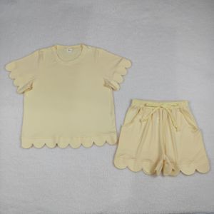 Set di Shorts Lunghi Classici da <span class=keywords><strong>Donna</strong></span> in Marrone e <span class=keywords><strong>Verde</strong></span> con Bordo Ondulato, Stile Vintage, GSSO3234, <span class=keywords><strong>Abbigliamento</strong></span> Boutique RTS - Nessuna tariffa doganale, Contattaci - Product Image 6