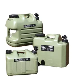 Réservoir d'eau cubique Portable Camping voiture seau NPOT réservoir d'eau 10L/15L/18L/23L plastique avec robinet