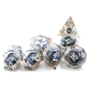 Biểu Tượng Tùy Chỉnh 7-Mảnh Cầu Vồng Rồng Mắt Dnd Nhựa Xúc Xắc Thiết Lập Đa Diện Hình Dạng Số Lượng Lớn Bán Buôn Cho Dungeons Và Dragons - Product Image 1