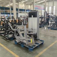 Machine de Rameur Assis à Charge Sélective Robuste pour Entraînement du Dos – Équipement de Fitness Vertical pour Salle de Sport