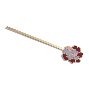 Custom Logo Chinese Retro Floral Metal <b>Bookmark</b> Hollow Enamel Flower Reading Souvenir <b>Gift</b> OEM ODM - Product Image 4