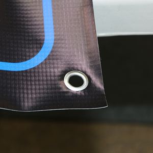 Spanduk Iklan Luar Ruangan Anti Angin Berbahan PVC Vinyl Cetak UV Lingbiao dengan Tiang Bendera Aluminium untuk Penggunaan Promosi Acara Bersertifikasi ISO - Product Image 6