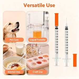 Jeringas <span class=keywords><strong>de</strong></span> Insulina para Animales <span class=keywords><strong>de</strong></span> Marca Privada, 0.5mL 1mL 30G 31G, Aguja Fija, Esterilizadas con EO, Empaquetadas Individualmente, 100/Caja - Product Image 6