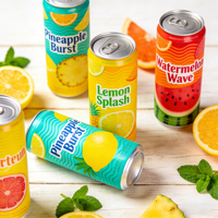Vente en gros de canettes en aluminium imprimées personnalisées de 250 ml, 330 ml, 355 ml, 500 ml, fines et élégantes, pour l'emballage de bière, de boissons gazeuses, de sodas et de boissons non alcoolisées