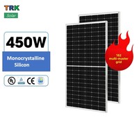 Modules photovoltaïques monocristallins HJT de type N 450W/460W, panneaux solaires demi-cellules pour centrales photovoltaïques, Chine