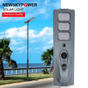 MJ กล้องวงจรปิดกลางแจ้งแบบบูรณาการ IP65 300W 110AH LED ไฟถนนพลังงานแสงอาทิตย์พร้อมการควบคุม<span class=keywords><strong>แอ</strong></span>พพลิเคชั่น4G 24ชั่วโมงสำหรับสนาม - Product Image 5