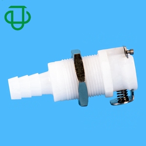 Water Cooling 1/4" Hose Barb Shut Off Valved Panel Mount Female Body Quick Disconnect Bulkhead Fitting Fluid Tube Coupling