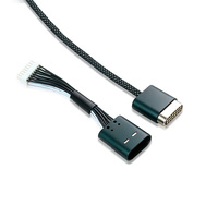 Cable de Extensión Magnético USB3.1 de PVC Personalizado, 10Gbps, 16 Pines, Terminal Macho, Extremo Abierto, con Longitud Personalizada
