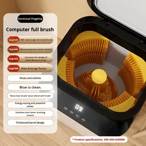 Nouvelle machine à laver les chaussures avec brosse intégrée, grande capacité 7,5 L, lavage et séchage tout-en-un pour chaussettes, commande tactile. - Product Image 6