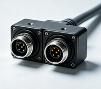 Connecteur étanche M15 Module carré 1 à 3 sans prise IP67 pour câblage de module d'éclairage LED de rue