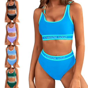 Traje de baño de talla grande con logotipo personalizado para mujeres gordas Deporte Natación Preadolescentes Niñas Traje de baño Ropa de playa Traje de baño para mujeres - Product Image 3