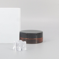 Pot rond en plastique PET pour crème contour des yeux, 200g, rechargeable, avec couvercle à vis, emballage DIY pour soins de la peau, vente en gros usine