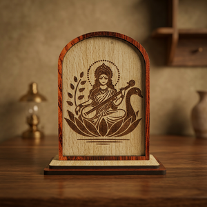 Estatua Decorativa Artesanal con Marco de Madera para el Hogar, Templo, Oficina, Escritorio, Tablero de Auto, Decoración Espiritual - Product Image 2