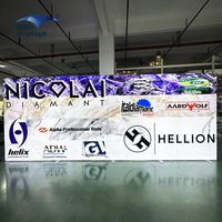 Grand écran LED mural d'exposition de 6 m (20 pieds) sans cadre en tube d'aluminium SEG pour salon professionnel