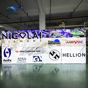 Lớn 20ft 6M triển lãm LED Tường hiển thị đứng không khung nhôm ống seg hộp đèn cho triển lãm thương mại - Product Image 4