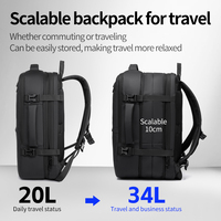Mochila Impermeable para Ordenador Portátil, Minimalista, para Oficina, Viajes, Negocios, Personalizable con Logotipo